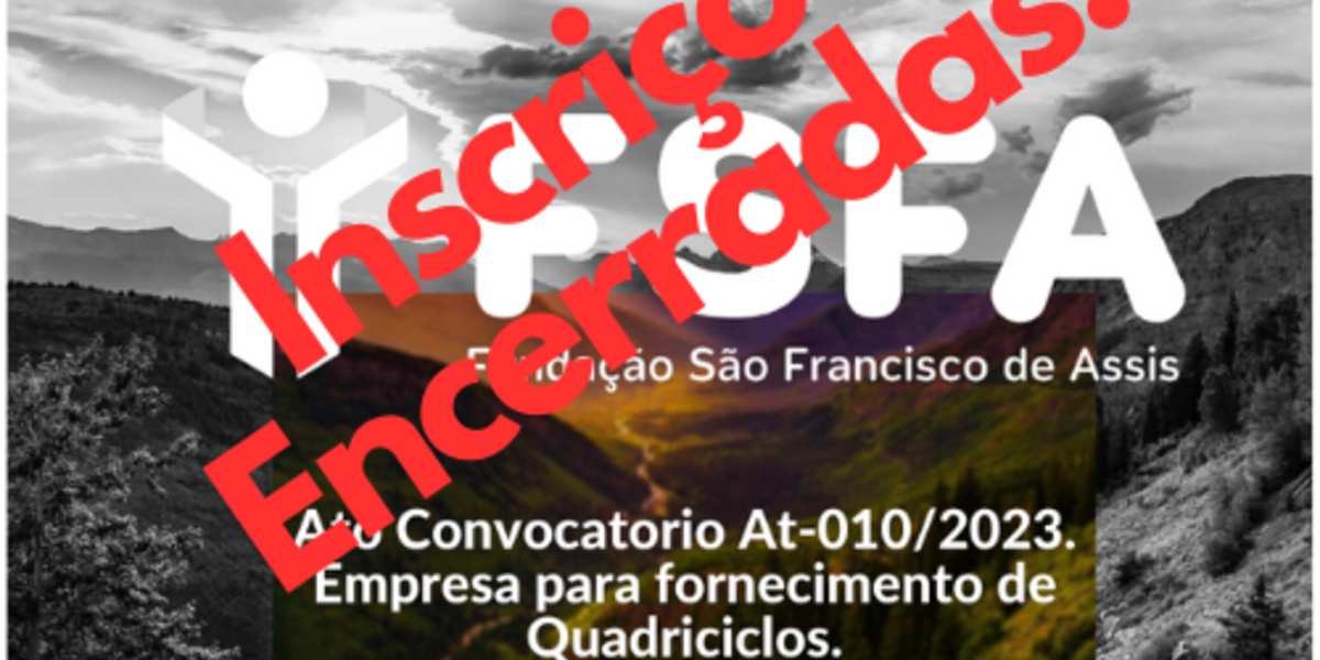 ENCERRADAS AS INSCRIÇÕES  - AT-010/2023