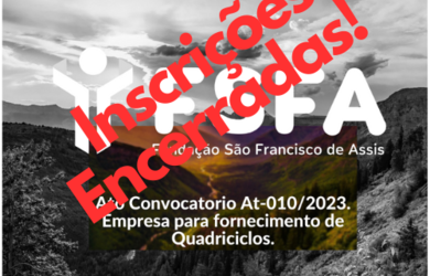 ENCERRADAS AS INSCRIÇÕES  - AT-010/2023